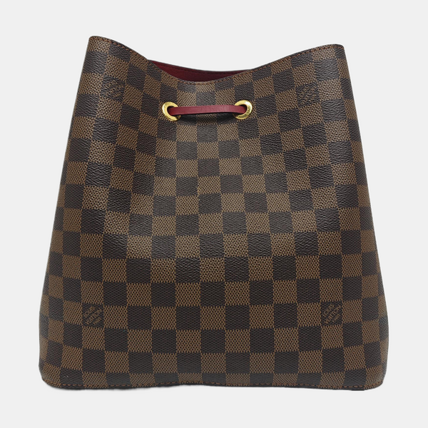 NÉONOÉ MM Damier Ebene Coated Canvas Brown