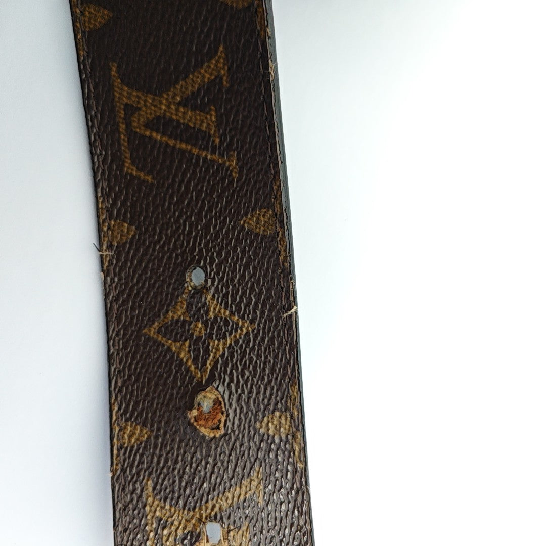 Coated Canvas Belt Brown