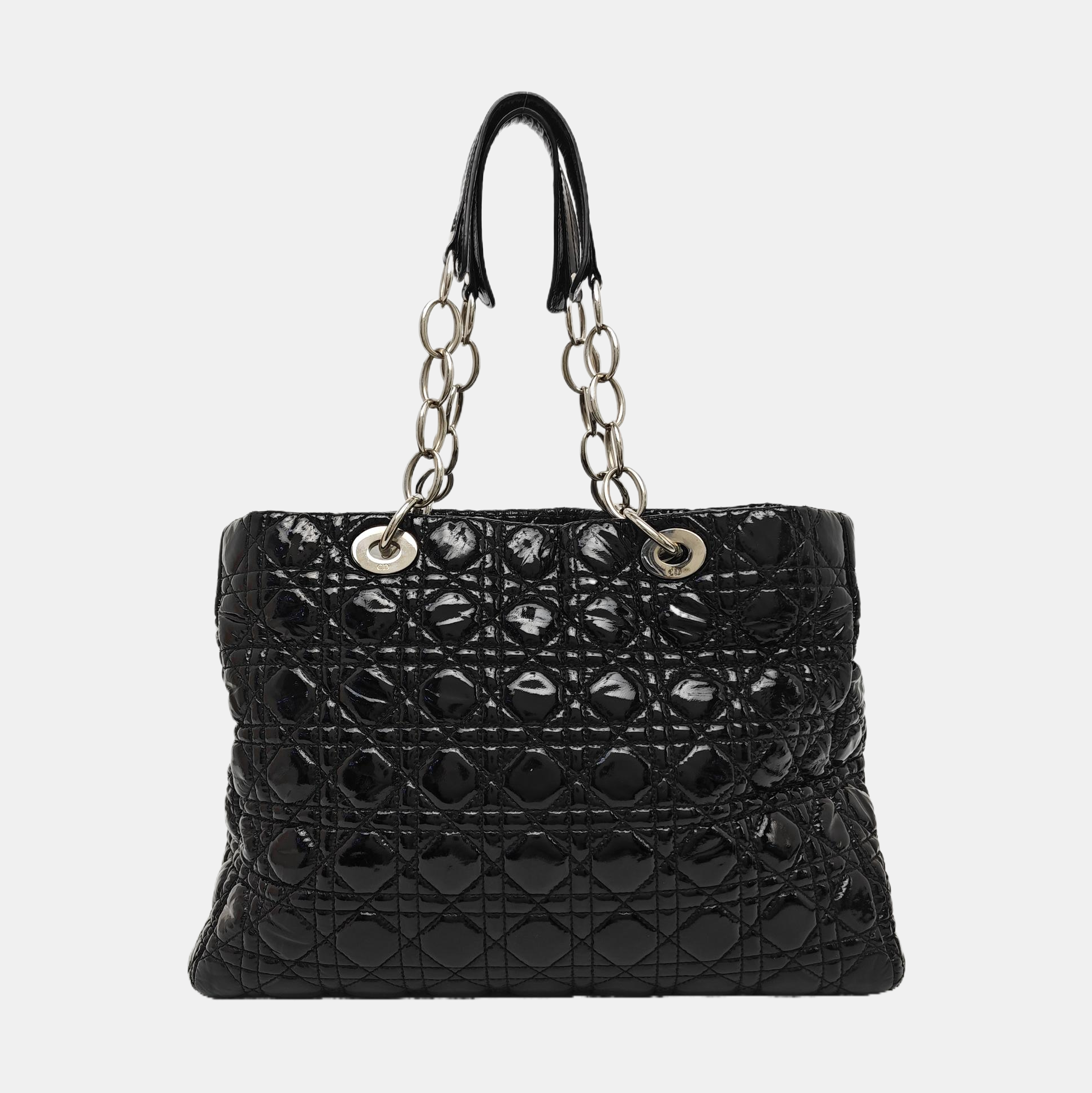 Dior Soft Cannage Patent Leather Black