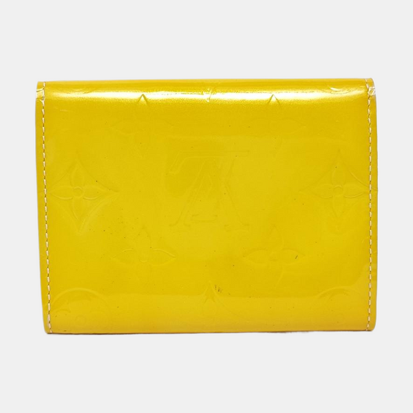 Monogram Patent Leather Wallet Yellow