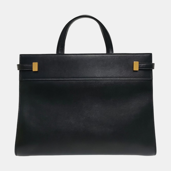 Authenticated pre-owned  MANHATTAN Small Calfskin Black - Tote Bag at Looply