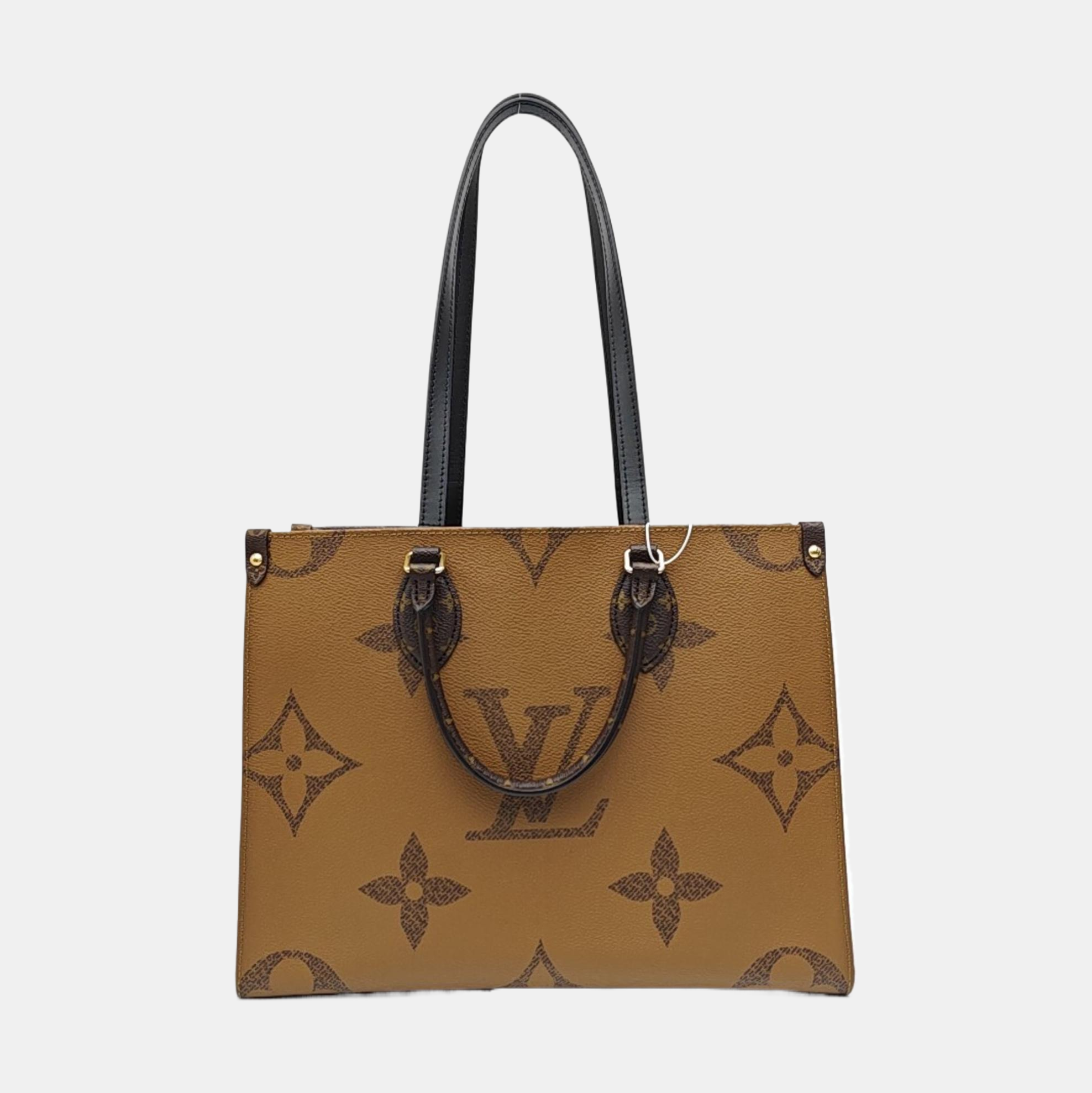 ONTHEGO MM Monogram Coated Canvas Brown