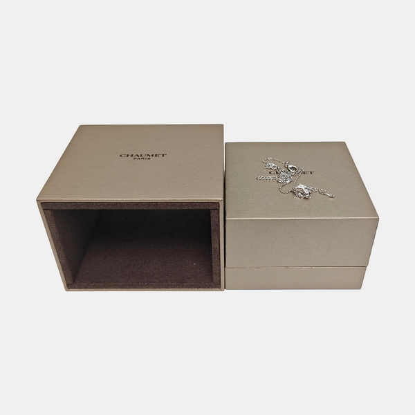 Jeux De Liens 18k White Gold Silver Necklace