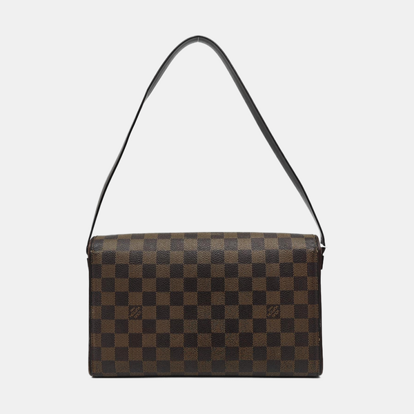 TRIBECA Damier Ebene Coated Canvas Brown