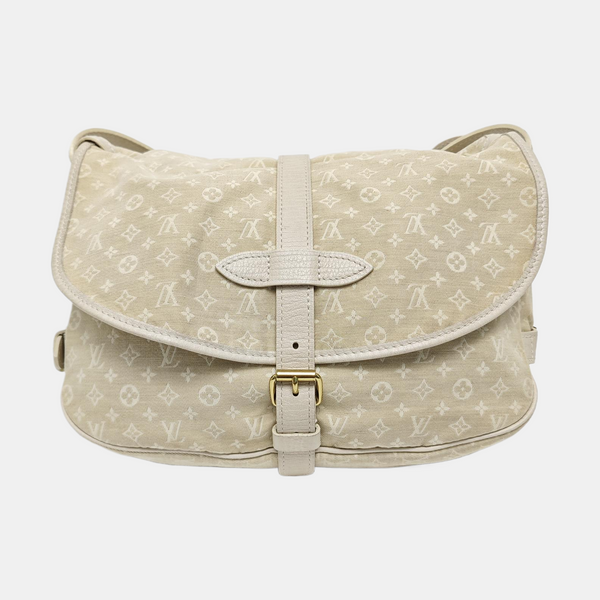 SAUMUR 28 Monogram Canvas Beige