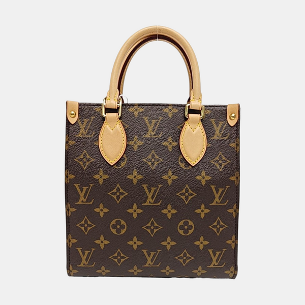SAC PLAT BB Monogram Coated Canvas Brown