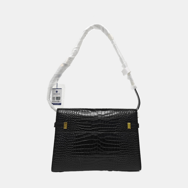 MANHATTAN Medium Calfskin Black