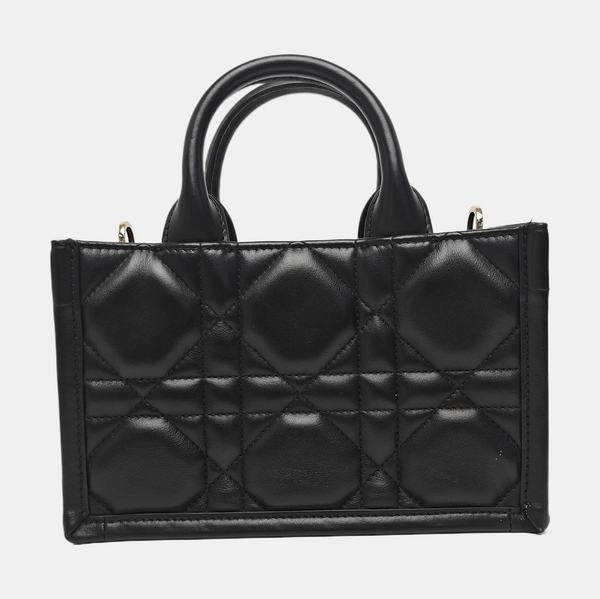Lady D-Joy Mini Cannage Calfskin Black