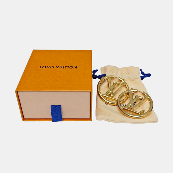 LOUISE Metal Gold Stud Earrings