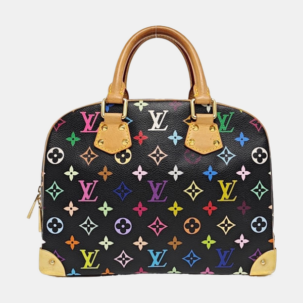 LV × TM Deauville Lona Monogram Revestida Negra