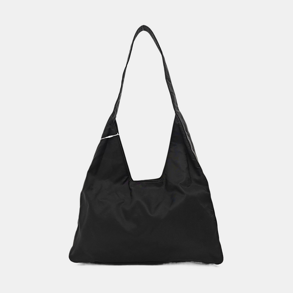 Nylon Shoulder Bag Black
