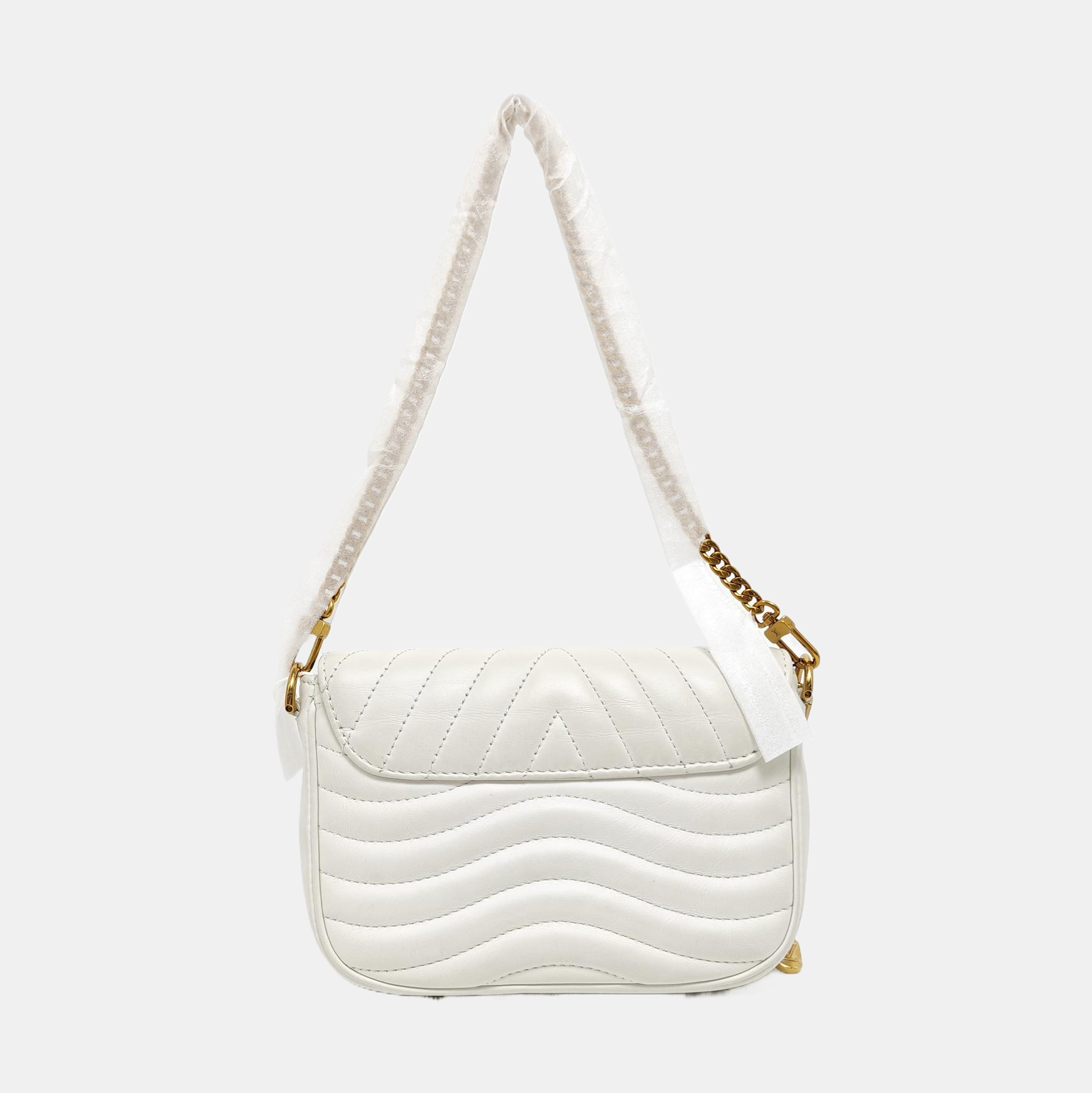 NEW WAVE Quilted Calfskin White