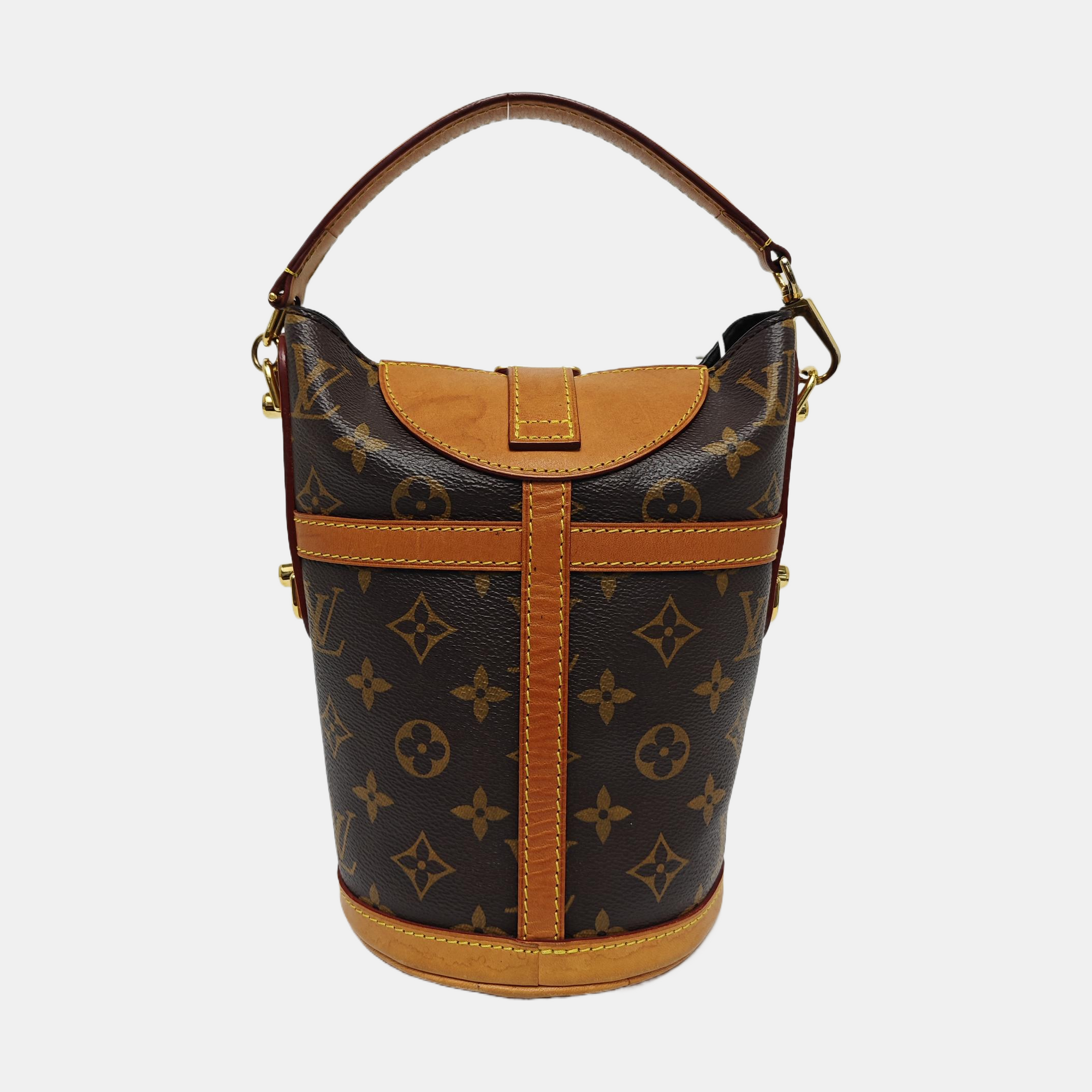 DUFFLE Monogram Coated Canvas Brown