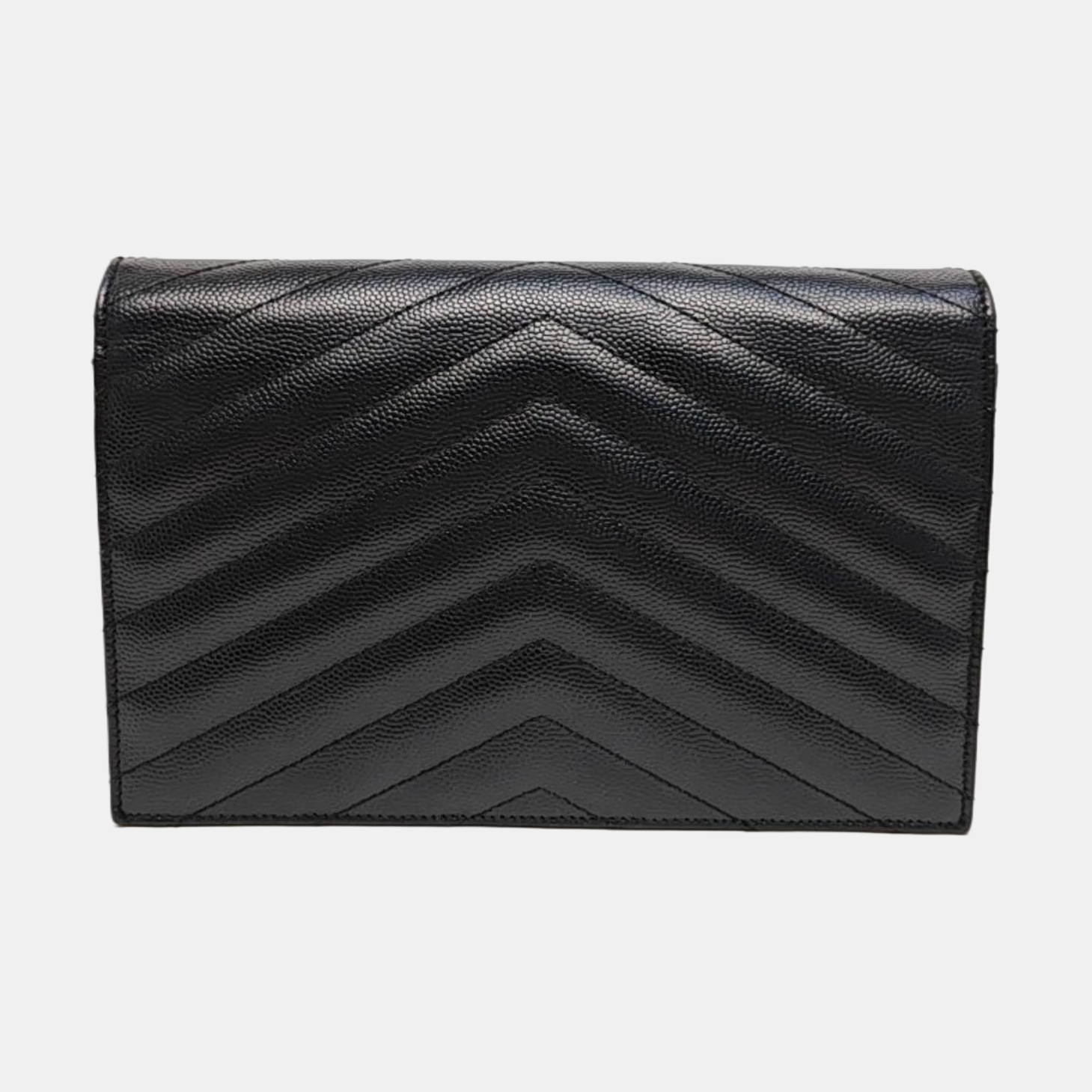 MONOGRAM Chevron Calfskin Black