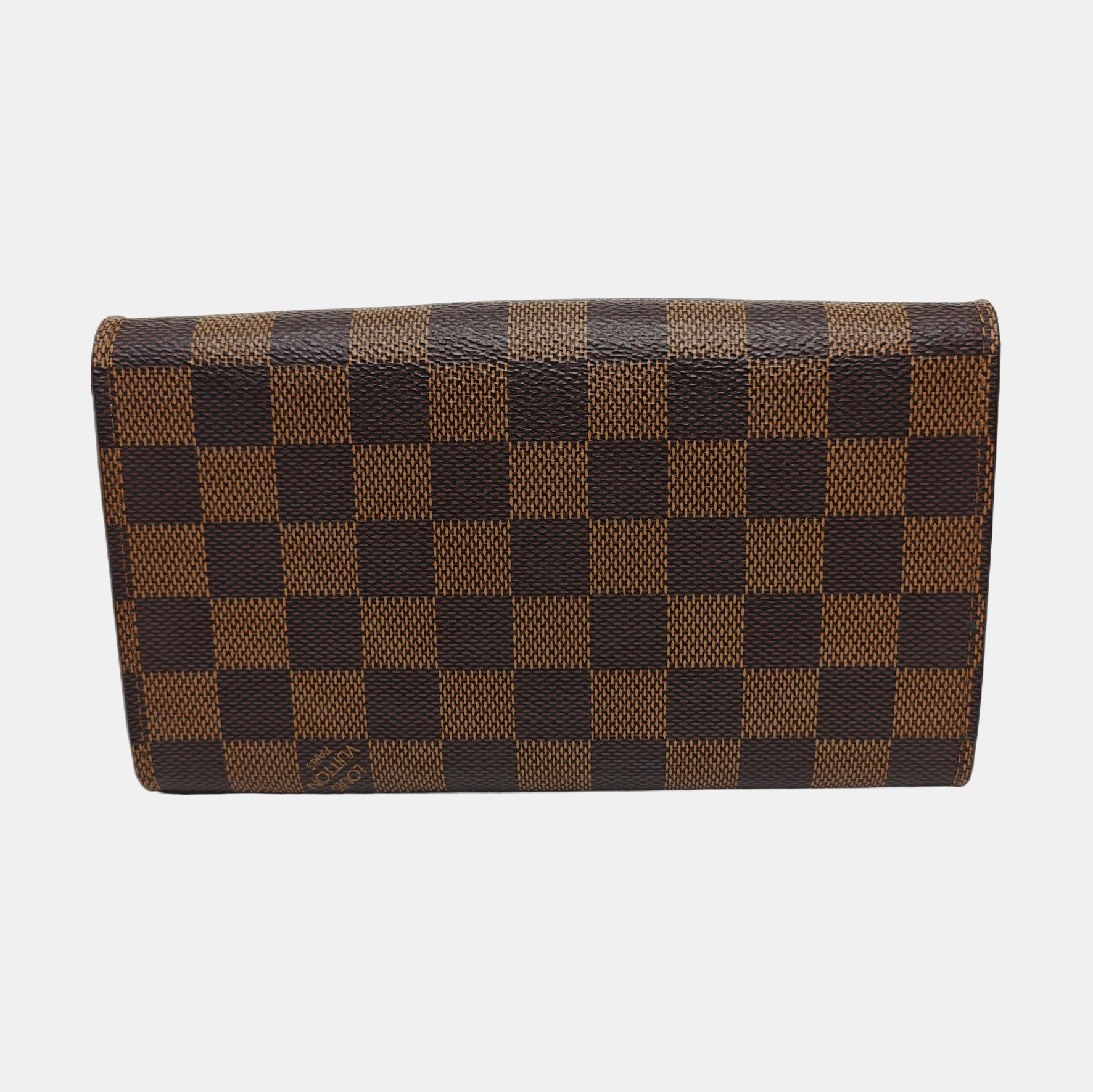 CROISETTE Damier Ebene Coated Canvas Brown