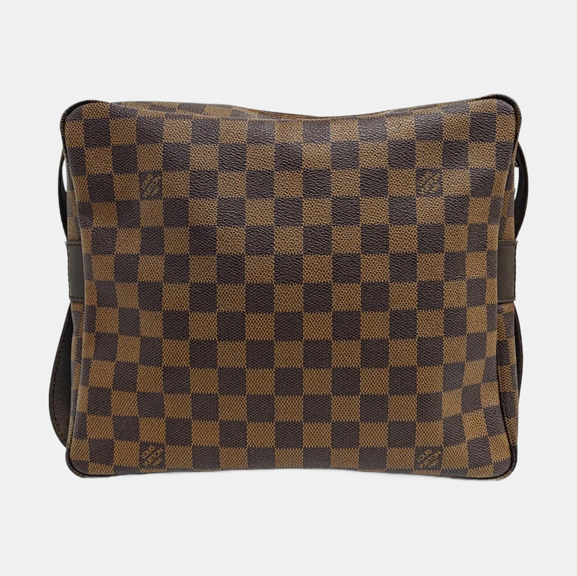 NAVIGLIO MM Damier Ebene Coated Canvas Brown