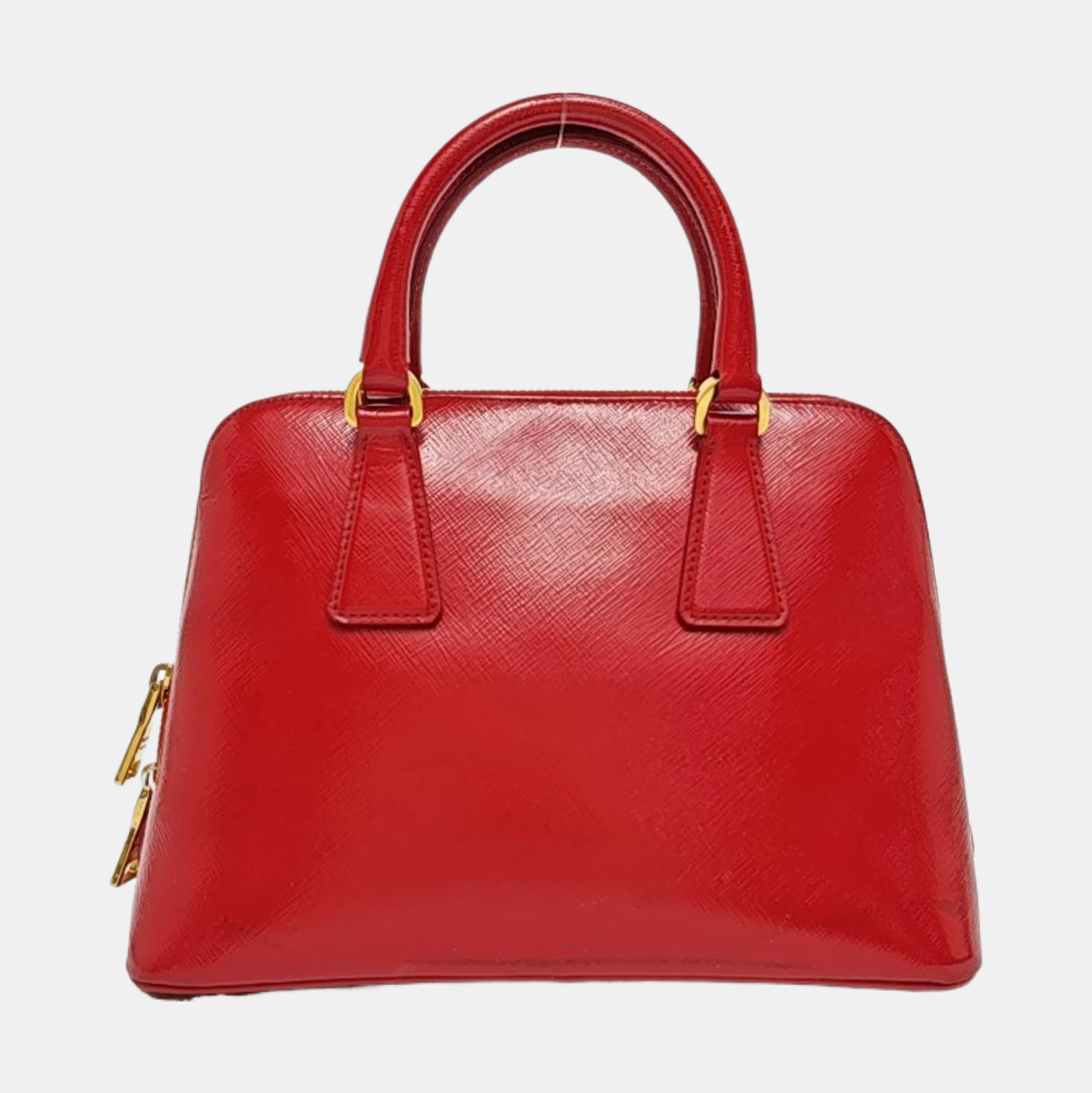 Paseo de ternera saffiano pequeña roja