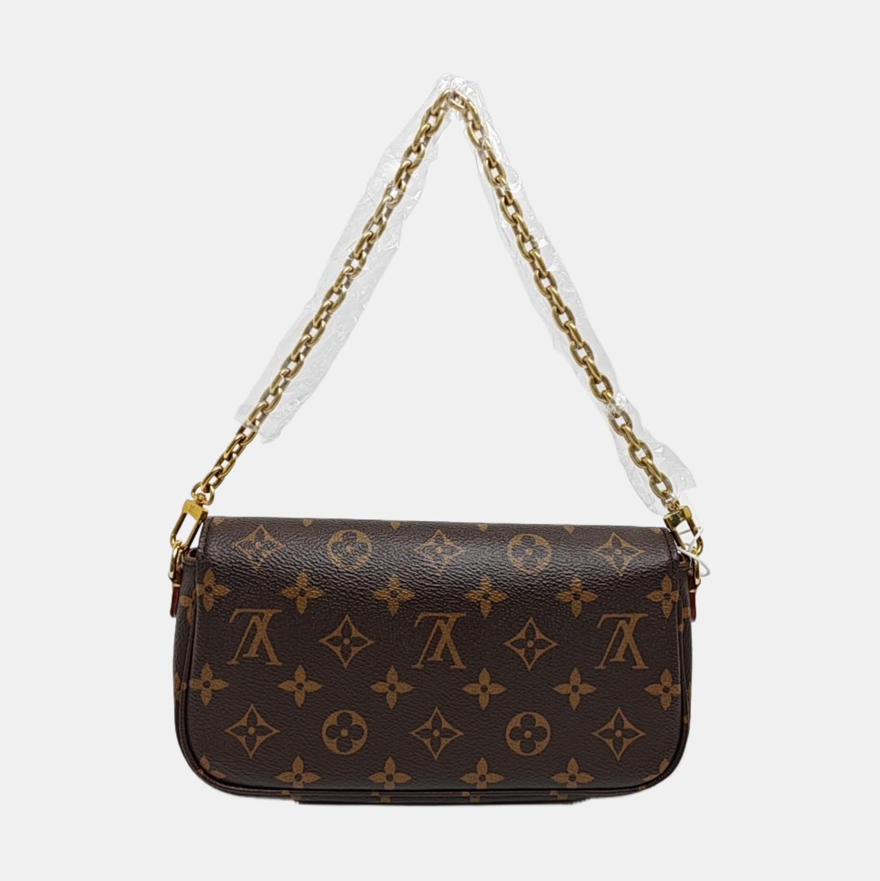 IVY Monogram Coated Canvas Brown