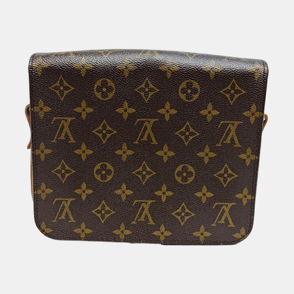 CARTOUCHIERE MM Monogram Coated Canvas Brown