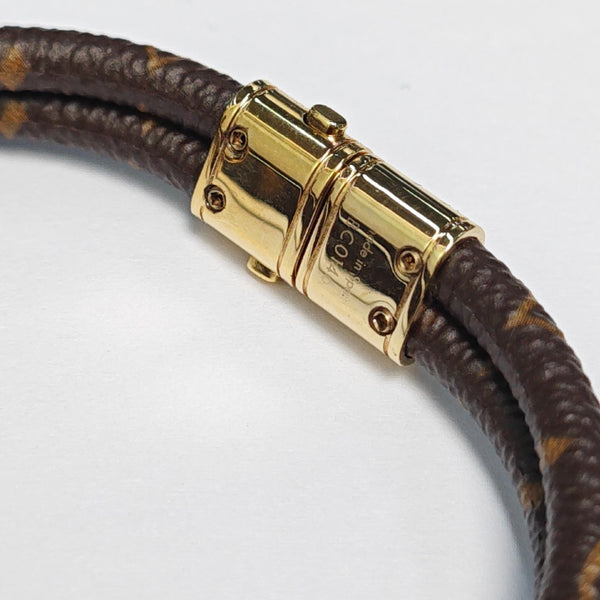KEEP IT Coated Canvas Brown Bracelet
