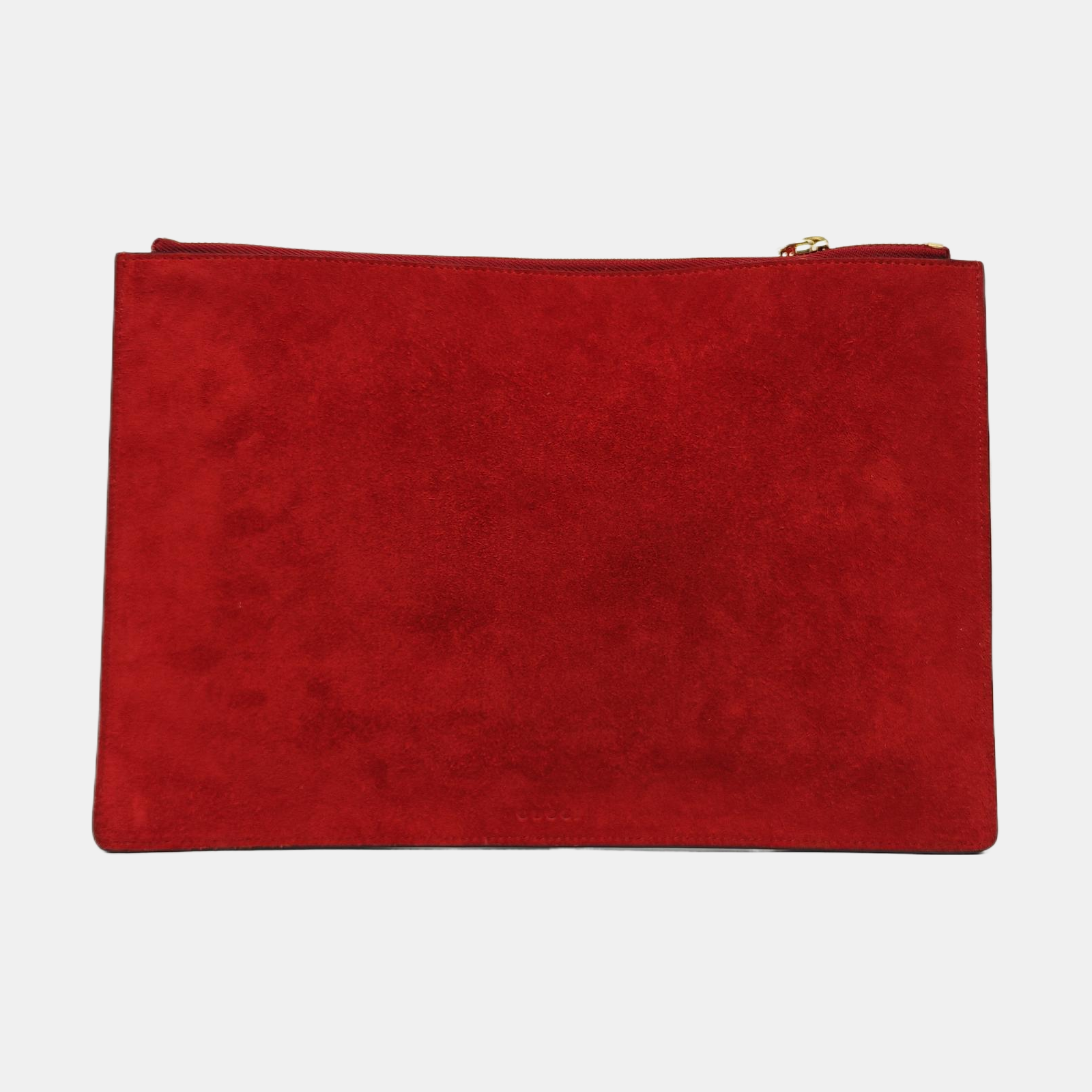 Monogram Coated Canvas Clutch Blue