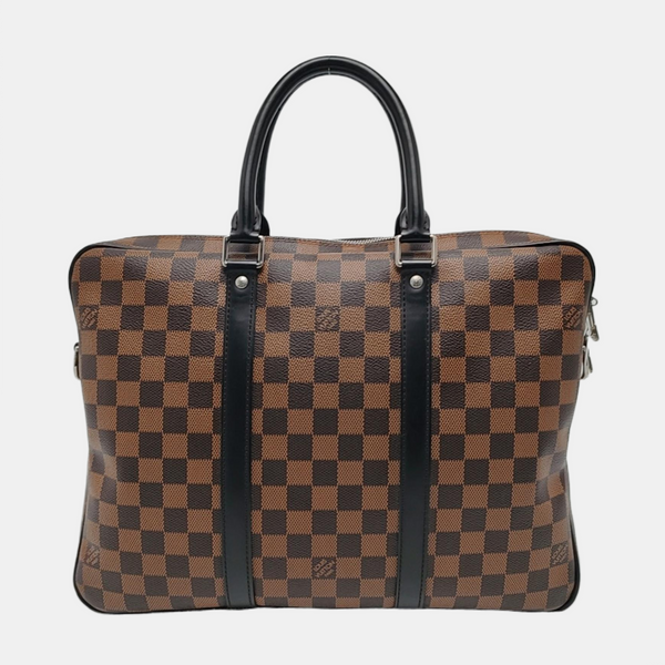 PORTE-DOCUMENTS PM Damier Ebene Coated Canvas Brown