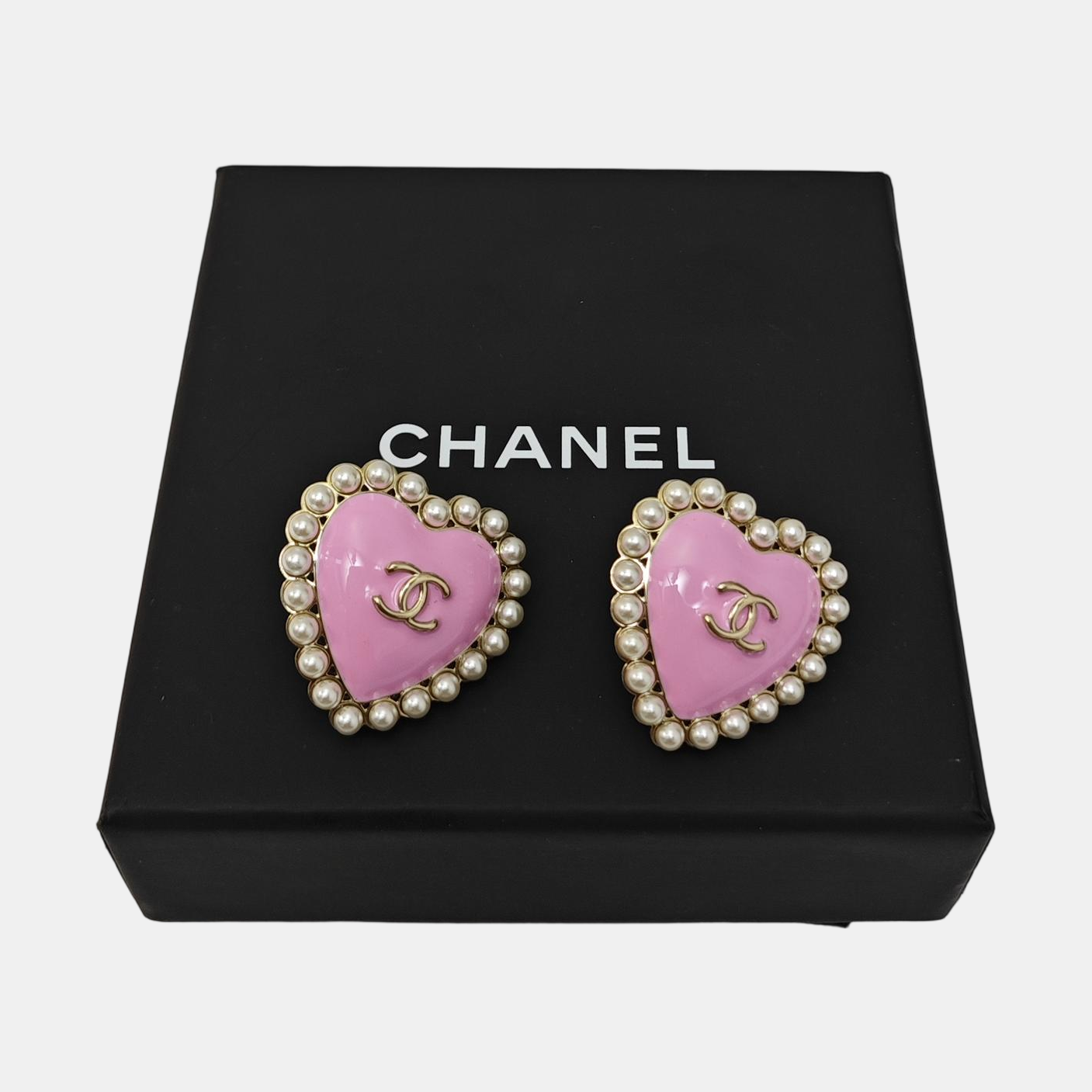 Metal Red Stud Earrings