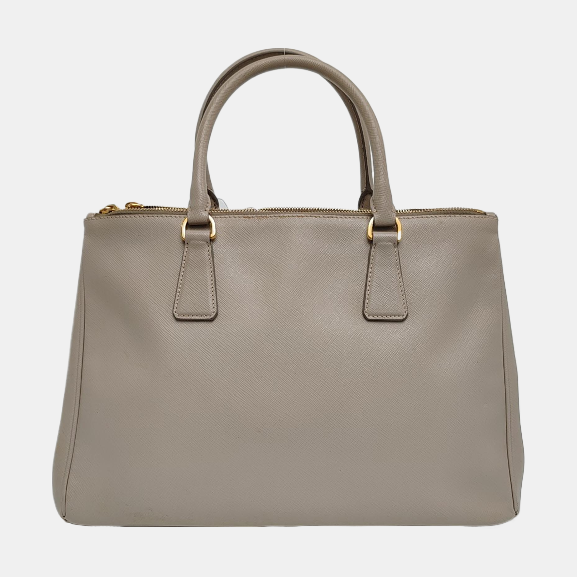 Authenticated pre-owned  Galleria Large Saffiano Calfskin Gray - Tote Bag at Looply