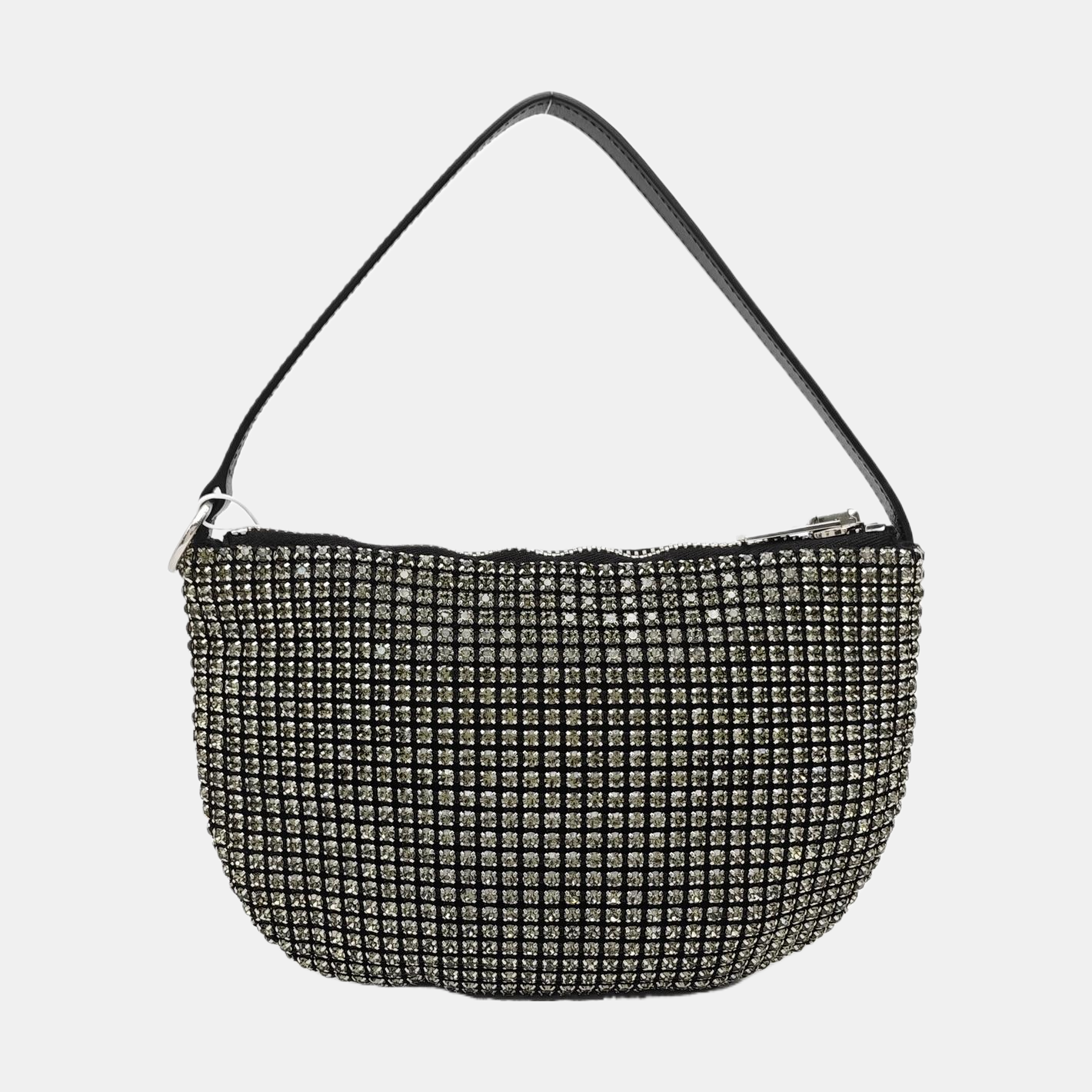 Lab-Grown Diamond Top Handle Bag Black