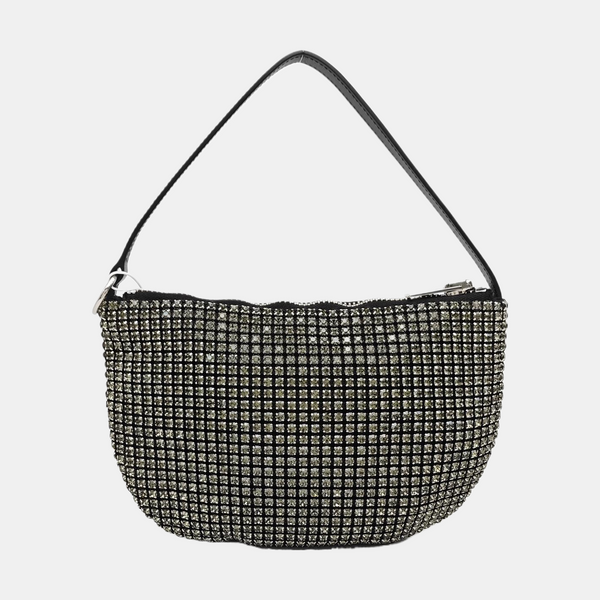Lab-Grown Diamond Top Handle Bag Black