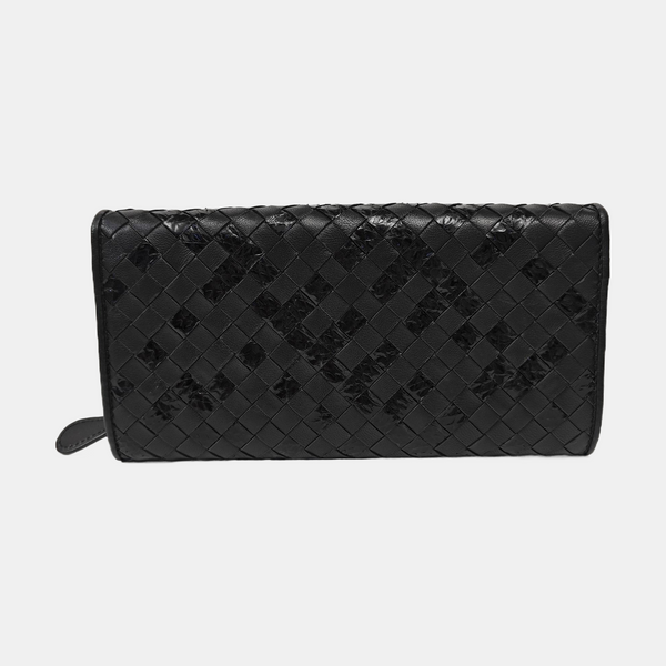 Olimpia Calfskin Black Wallet