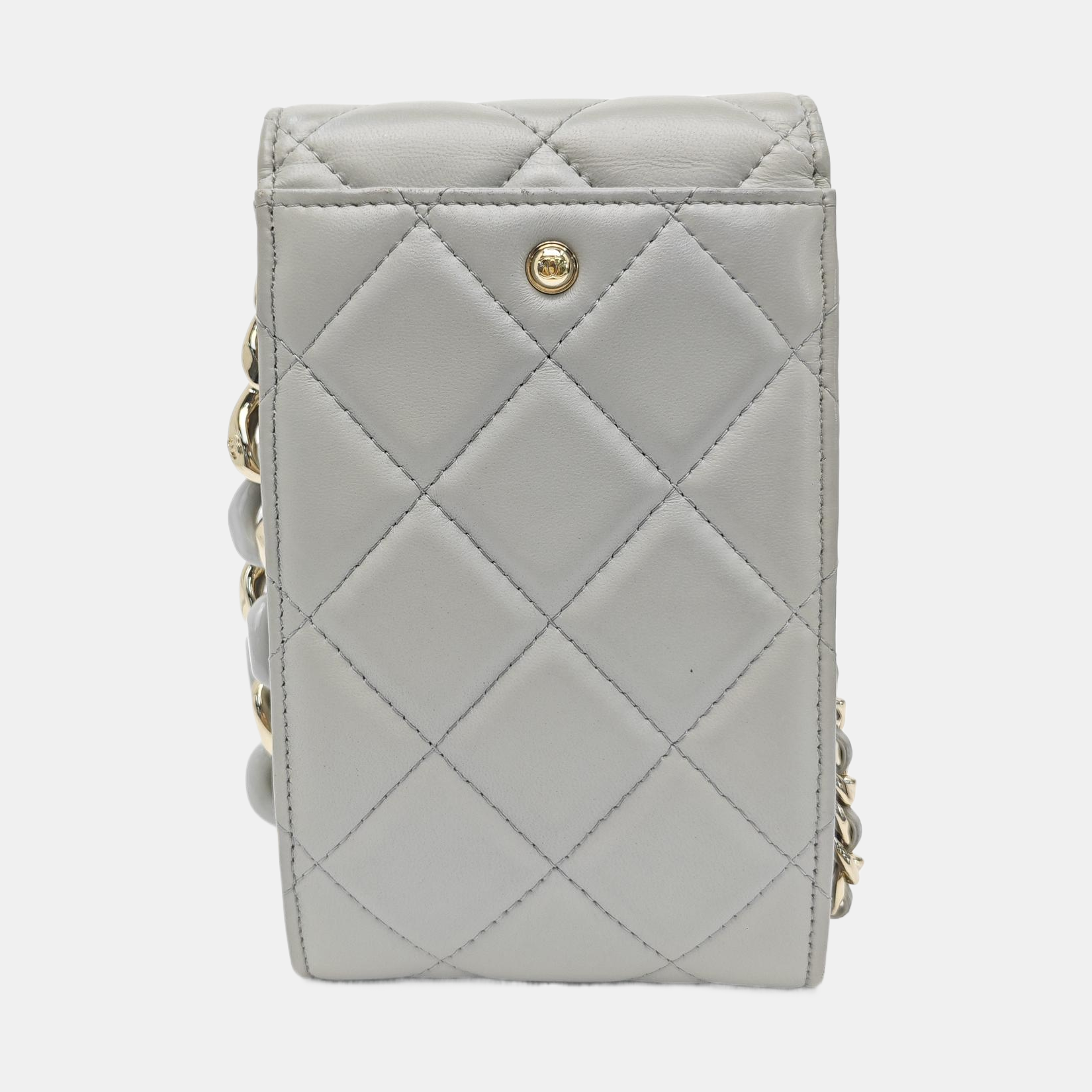 CLASSIC FLAP Quilted Lambskin Gray