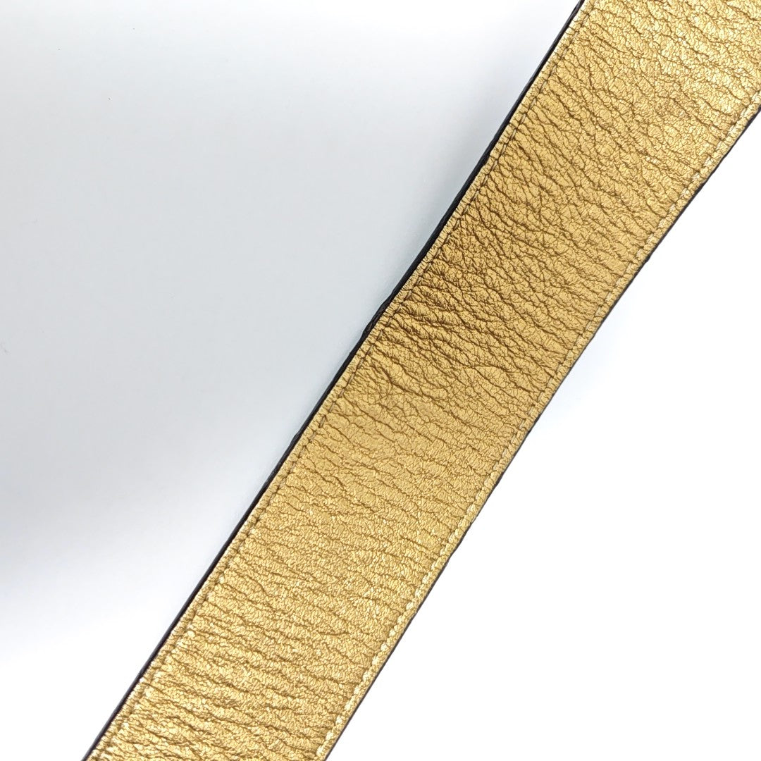 Leather Belt Gold