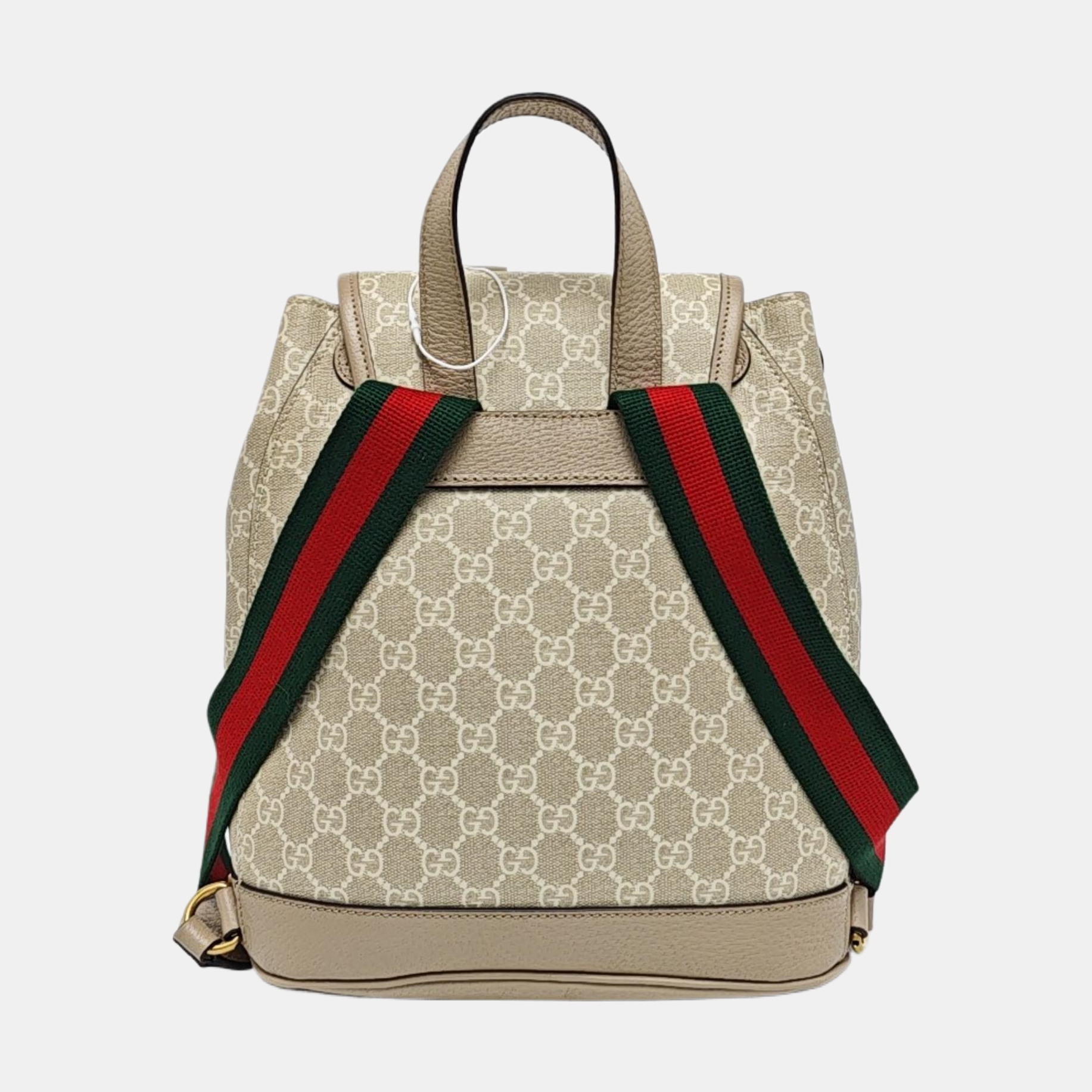 Monogram Coated Canvas Backpack Beige