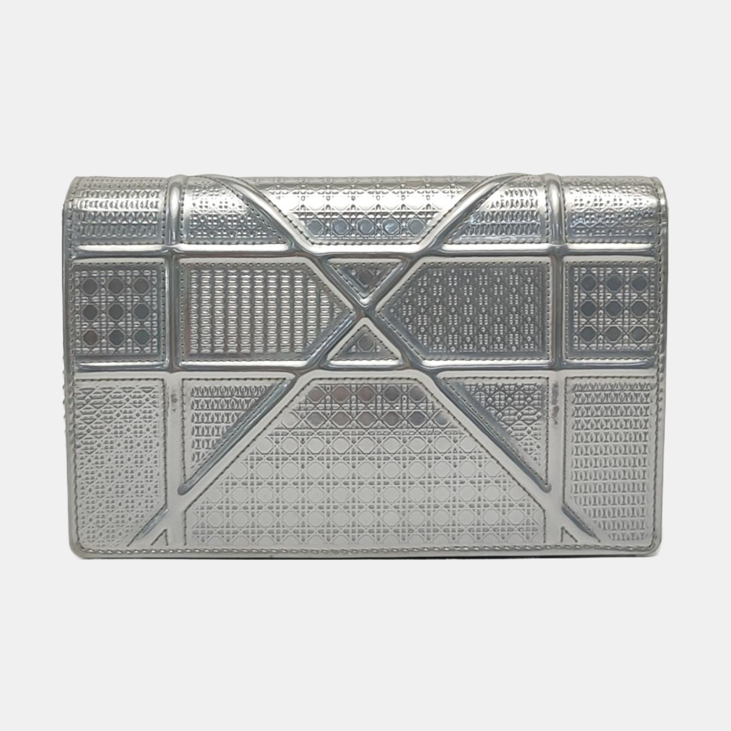 Diorama Cannage Calfskin Silver