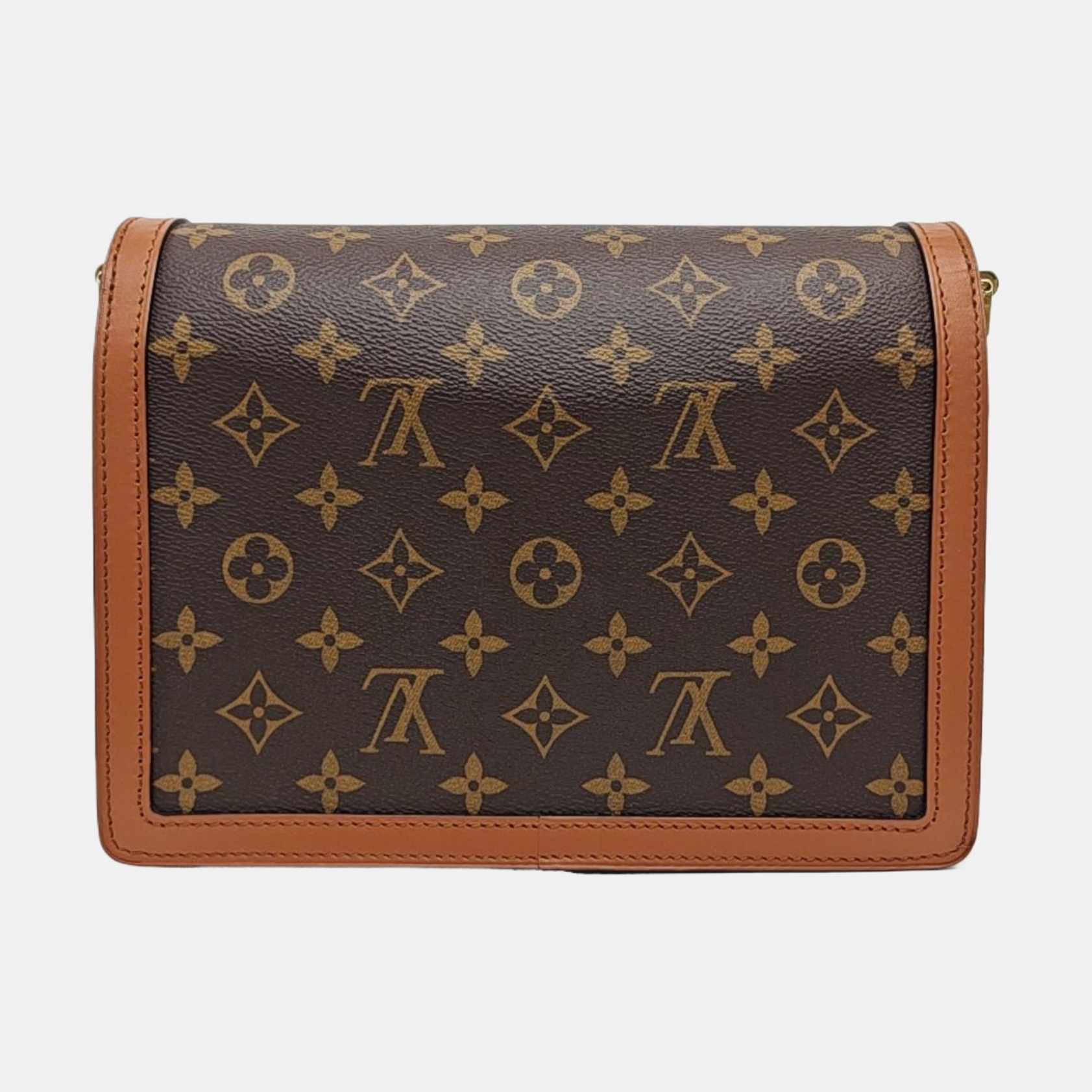 DAUPHINE MM Monogram Coated Canvas Brown