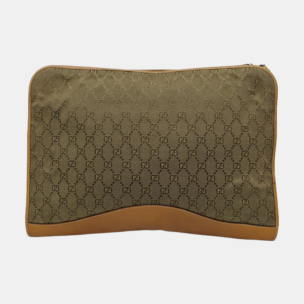 Canvas Clutch Green