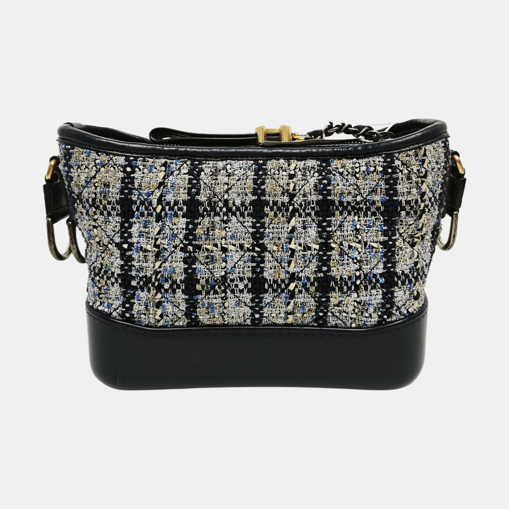 Authenticated pre-owned  GABRIELLE Small Quilted Wool Blue - Crossbody Bag at Looply