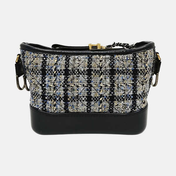 Authenticated pre-owned  GABRIELLE Small Quilted Wool Blue - Crossbody Bag at Looply