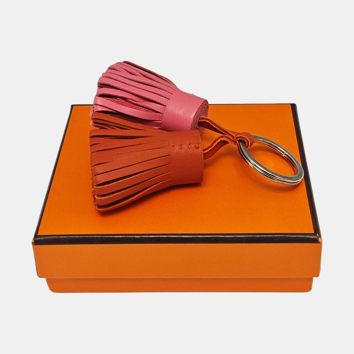 Leather Bag Charm Multicolor