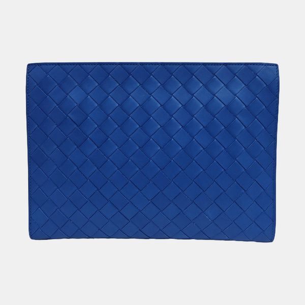 Calfskin Clutch Small Blue