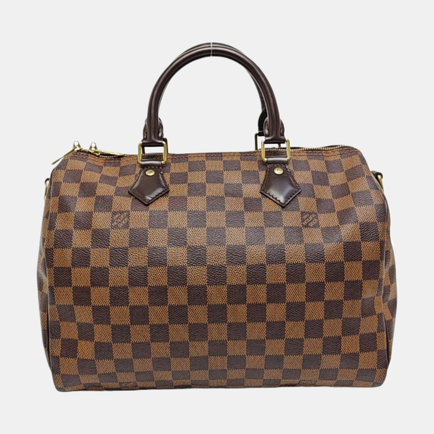 SPEEDY 30 Damier Ebene Coated Canvas Brown