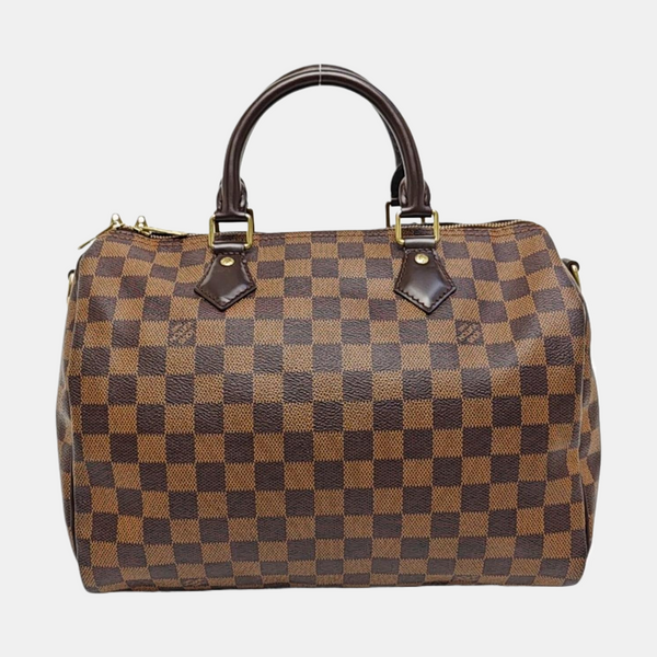 SPEEDY 30 Damier Ebene Coated Canvas Brown