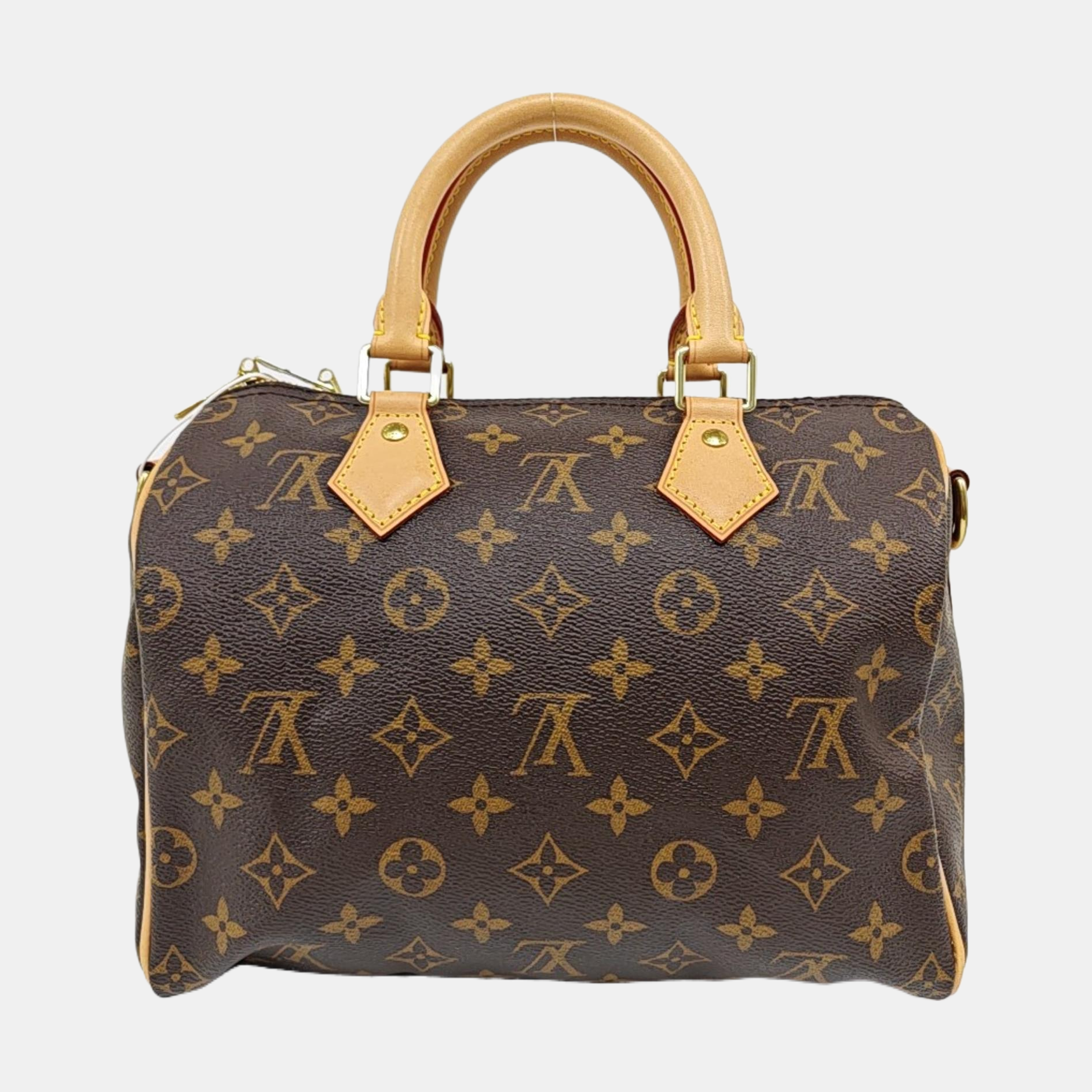 SPEEDY 25 Monogram Coated Canvas Brown