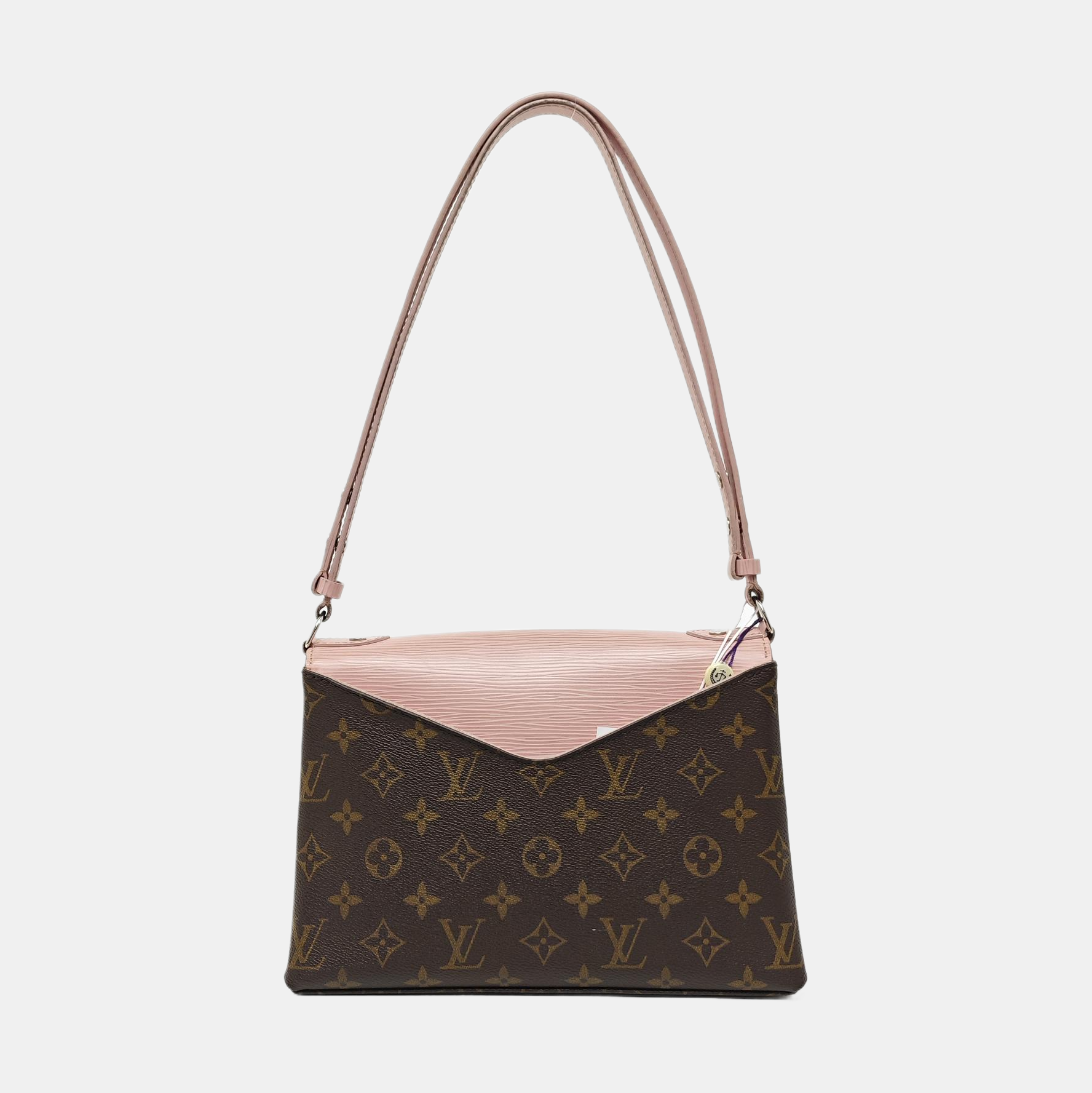 SAINT MICHEL Monogram Coated Canvas Pink
