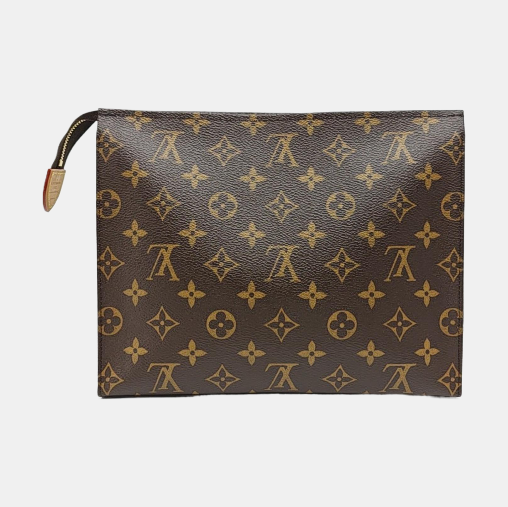 TOILET POCKET 26 Monogram Coated Canvas Brown