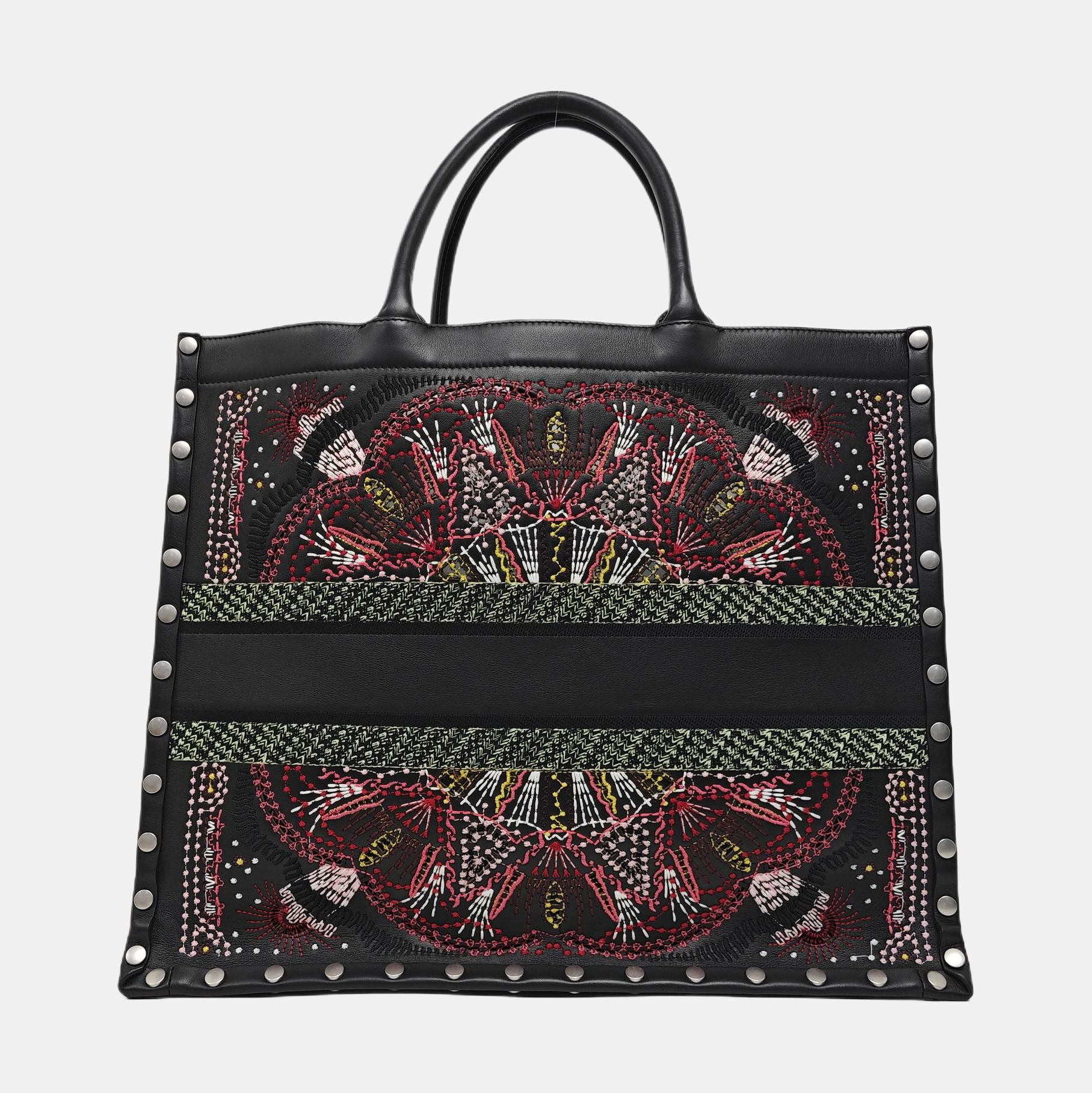 Book Tote Large Calfskin Multicolor