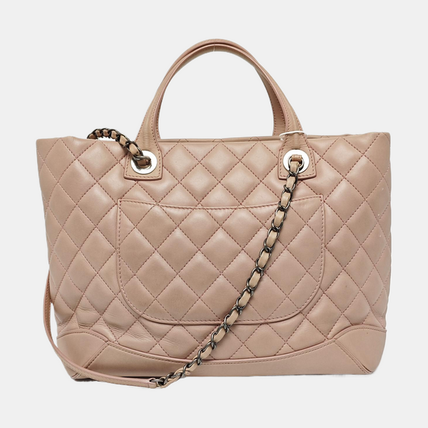 SHIVA Quilted Calfskin Pink
