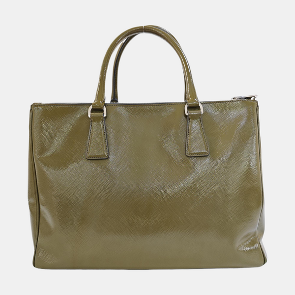 Saffiano Calfskin Tote Bag Large Green