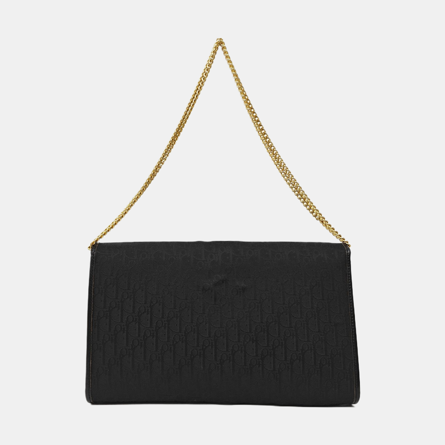 Oblique Canvas Shoulder Bag Black